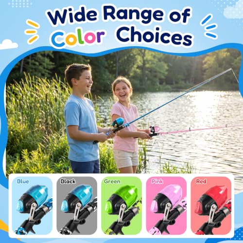 ODDSPRO Kids Fishing Pole, Portable Telescopic Fishing Rod and Reel Combo Kit - with Spincast Fishing Reel Tackle Box for Girls, Youth - image 6