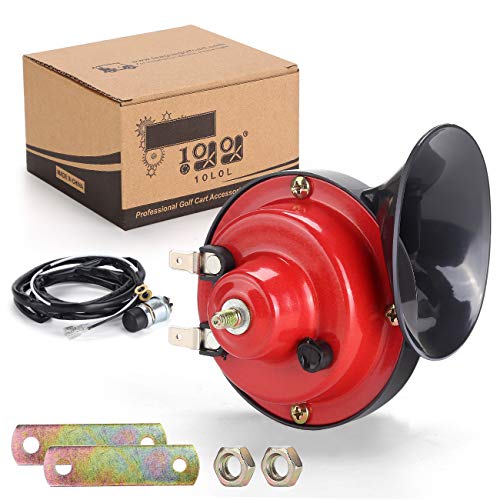 10L0L Universal Golf Cart 12v Horn Kit for Club Car,EZGO,Yamaha Golf Carts or UTV Boat