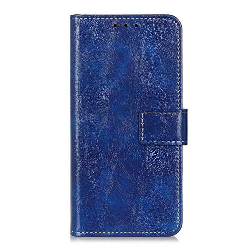 zl one Compatible with/Replacement for Phone Case OPPO Reno ACE/Realme X2 Pro PU Lederen Card Slots Wallet portemonnee Flip Case Cover (Blauw)