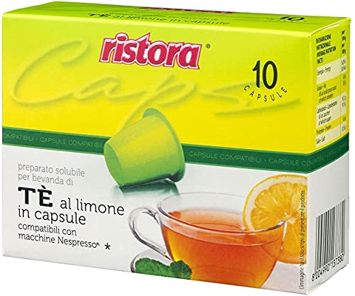 Ristora 60 Lemon Tea Capsules compatible with Nespresso