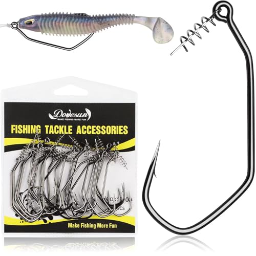 Hameçons anti-herbe EWG taille 3/0 à 5/0 pour sessions de pêche en eau douce