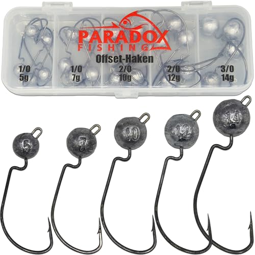 Paradox Fishing Offset Jigköpfe Set 24 Stück
