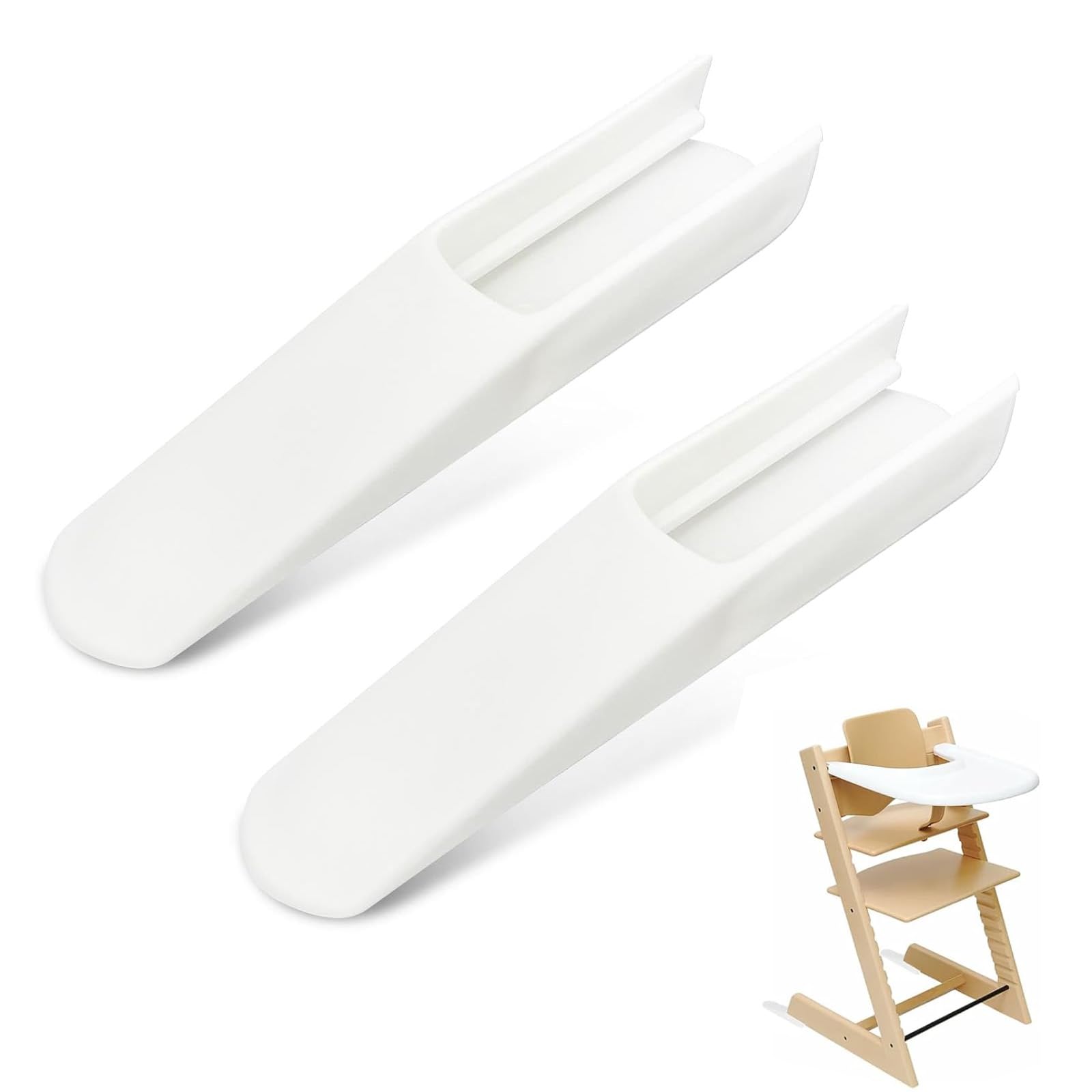 Stokke Tripp Trapp 2 Pieces High Chair Anti-Tilt Protection for Children Tripp Non-Slip Floor Protector for Most Highchairs for Babies and Children Pi : Bebés
