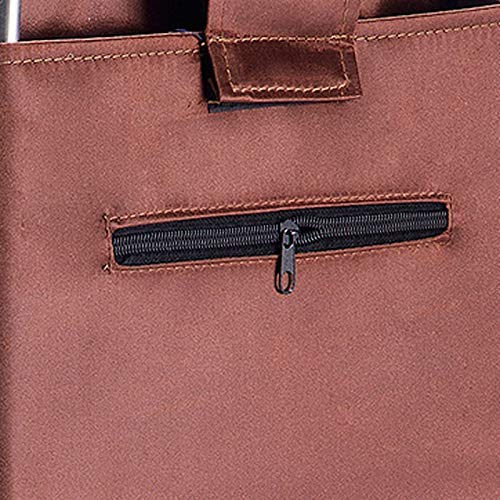 KEYOZA Leichter, robuster Einkaufstrolley, faltbar, kaffeefarben – Bild 6