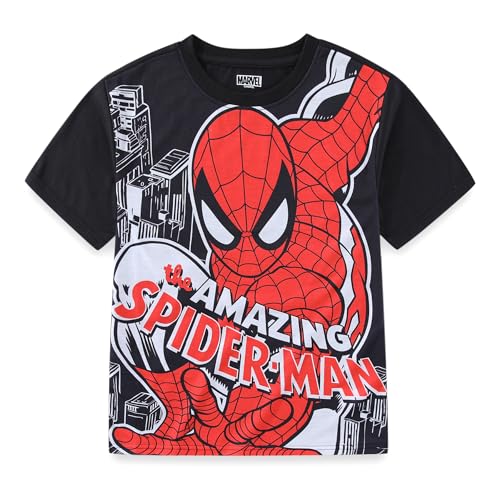 Image of Marvel Spider-Man Boys Short Sleeve T-Shirt and Shorts Set for Big Kids