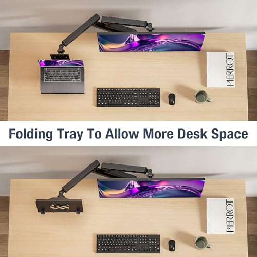 AVLT Laptop & Monitor Arm Desk Mount for 17-38" Screens, USB-C Dock - Black by AVLT - Used condition - Image 8
