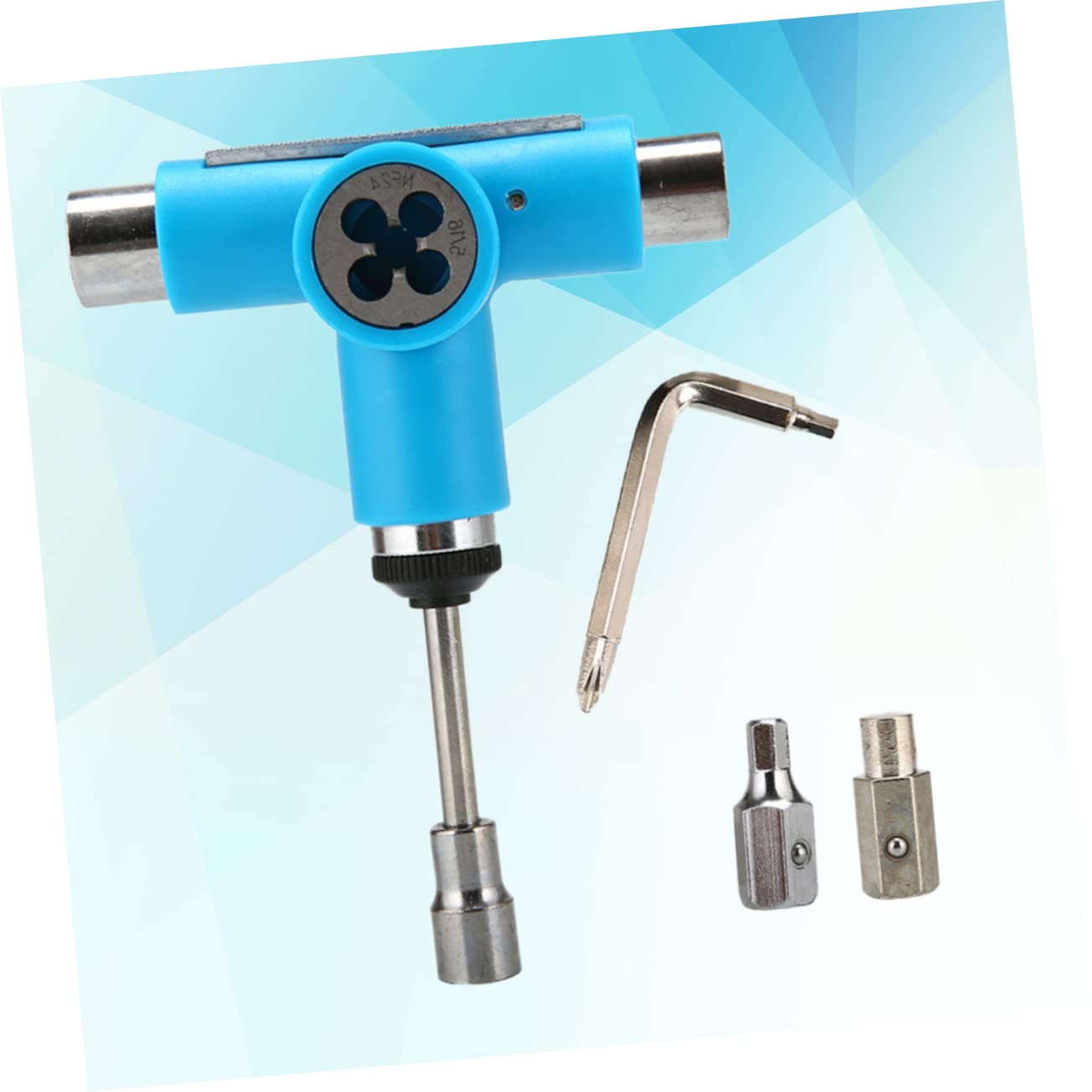 VICASKY Portable T-Tool Skate Accessories Complete Skateboard Tool Set in-one Skate for Skaters