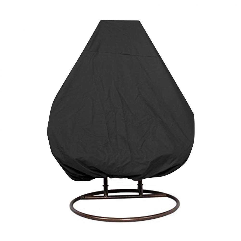 HONCENMAX Patio Hanging Chair Cover - Cocoon Egg Chair Cover - for Rattan Wicker Swing Seat Chair - Waterproof Furniture Protective Cover - for Double Swinging Chair (230 * 200cm)