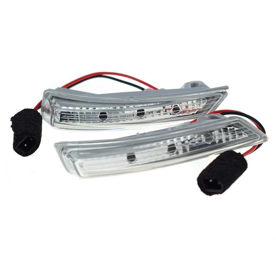Rufutle Side Marker Lights for Chrysler Town Country Grand Voyager, for Dodge Grand Caravan Voyager 2008-2013, Side Mirror Marker Turn Signal Light