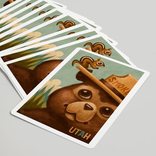 Lantern Press Utah, Smokey Bear y Ardilla, 52 Cartas Póker miniatura 5