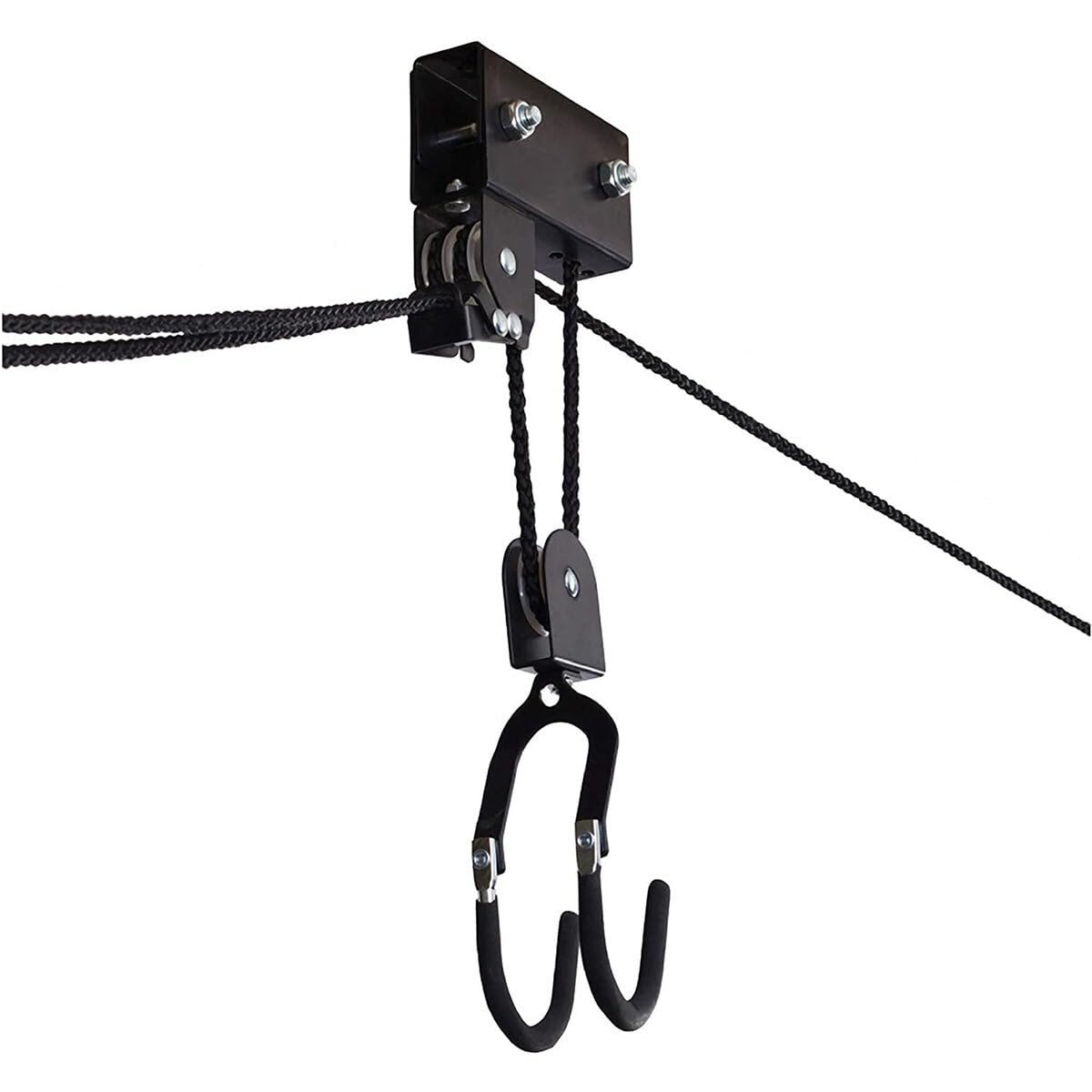 WnewTools 57KG Hoist Bike/Ladder Lift Pulley System Garage Ceiling Storage Rack Storage Lift Hoist Kit