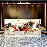 111 Taka Neko Verre De Cristal Gravé en 3D, Veilleuse Cube en Cristal De 5 Cm D\'Épaisseur avec Base De Lumière en Bois, Pas De Décoloration Et Divers Motifs Colorés, Bords Et Coins Arrondis,Z,24x11x5cm