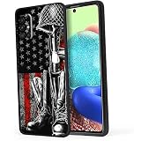 monoch American Flag Case for Samsung Galaxy A51 4G,USA American Flag Veteran Patriotic Soldier Gift