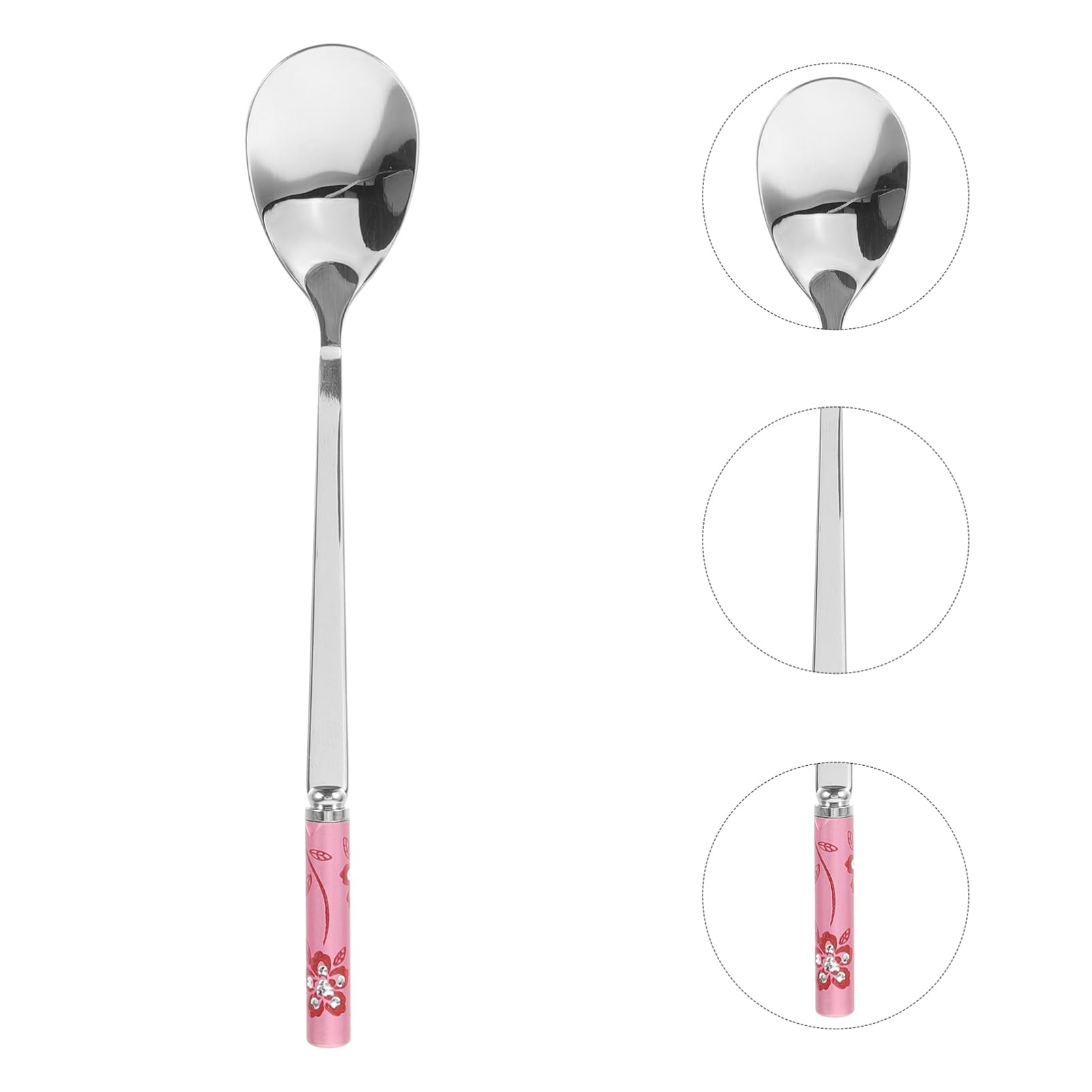 Kisangel Cucharas De Café Y De Inoxidable Mango Ergonómico para Café Helados Y Postres Utensilios De Cocina para Picnic Y Tarde