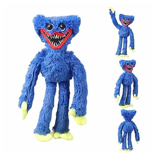 Poppy Playtime Huggy Wuggy New Game Plushie 40CM Muñeca de peluche azul juguete (azul)