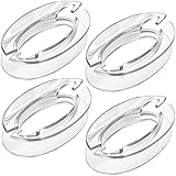 Window Blind Cord Winder, Safety Baby Proof Blind Cord Holder Wrap, Childproof Clear Plastic Windows Shade String Clips,Blind String Holder,No Wall Damage (4 Pack)