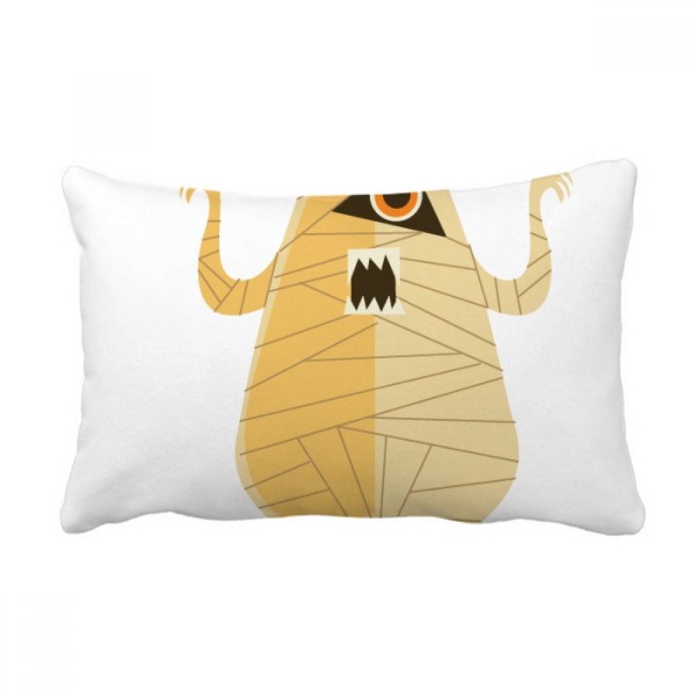 Coussin Halloween DIYthinker fantôme joyeux oreiller lombaire multicolore 40x60 cm pour canapé
