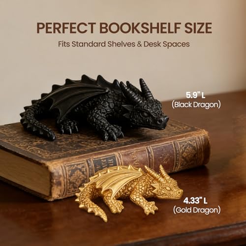 Set de Figuras Dragón para Estante de Resina Sólida miniatura 4
