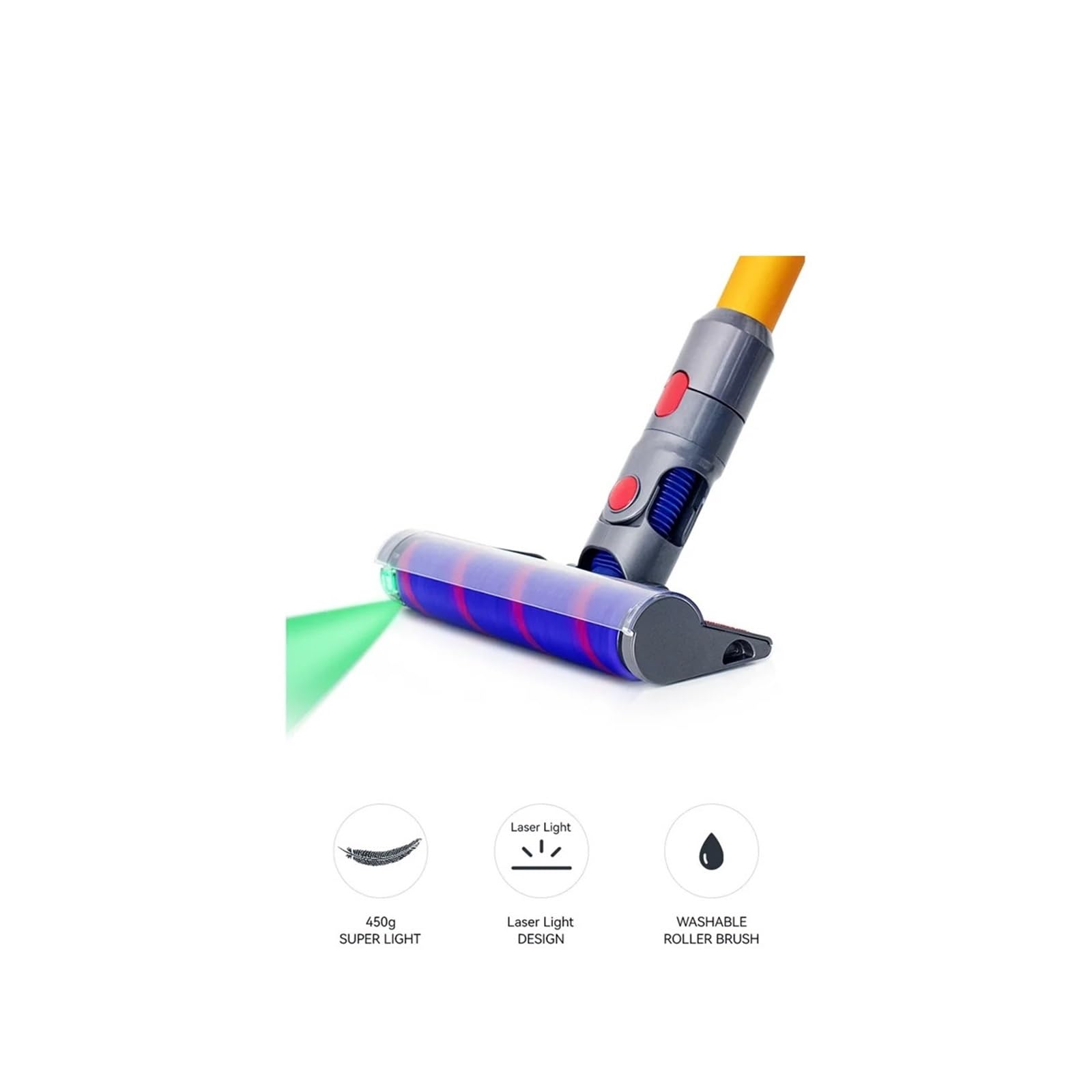 Compatibile Con Dyson, V10Slim V12 SV18 Accessori For Testine For Mocio For Pavimenti Spazzola A Rullo Elettrica Aspirapolvere Ricambi Di Ricambio