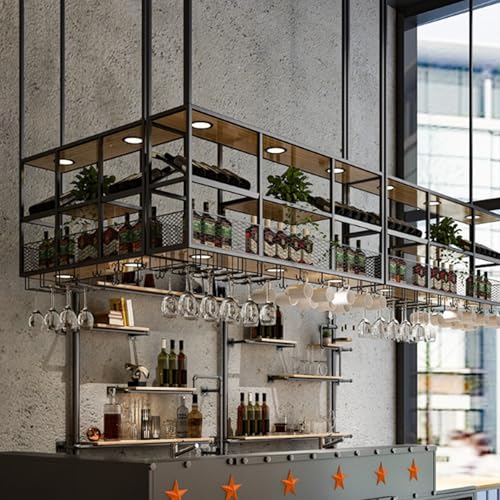 Étagère à verres à vin suspendue pour optimiser le rangement des petits espaces - 5