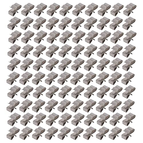 ソーラーパネルケーブルクリップ、サイディングクリップ、ソーラーケーブルクリップ太陽光発電ケーブルクリップステンレス鋼ワイヤークランプコード固定ホルダーセットキットソーラーパネルPV用100個