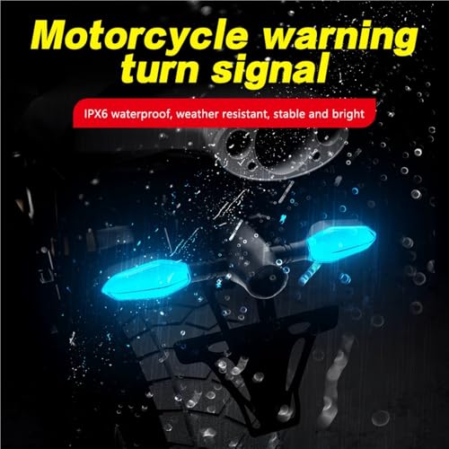 Luz trasera de moto con intermitentes y proyección ambiental 6