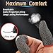 6 Pack Gaming Finger Sleeves, Finger &Thumb Sleeves for Mobile Gaming,Anti Sweat,Ultra Thin,0.3mm Silver Fiber,Suitable for Most Gamers,Gaming Finger Gloves for PUBG COD Dedales Gamer,Covers