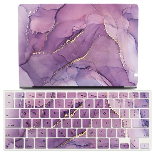 Cas MacBook Air 15 M2 A2941 coque marbre coloré JZ avec protège-clavier