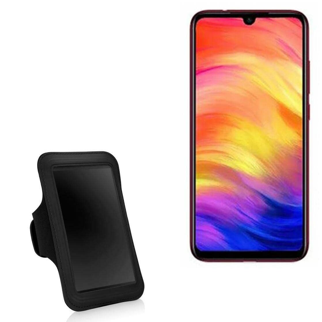 BoxWave Case Compatible with Xiaomi Redmi 7A - Sports Armband, Adjustable Armband for Workout and Running for Xiaomi Redmi 7A - Jet Black