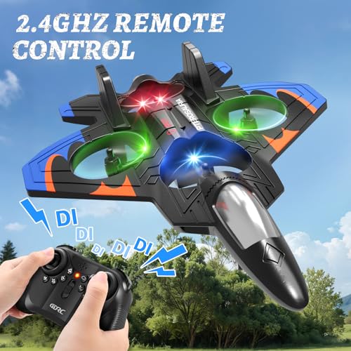 Tubokoro Foam Remote Control Airplanes RC Planes for Kids Adults, RC Airplane Fighter Jet with Light, 360° Flip Fighter Jet Toys, Stunt Roll, Airplane Toy Gifts for Kids Boys by Tubokoro - Image 5