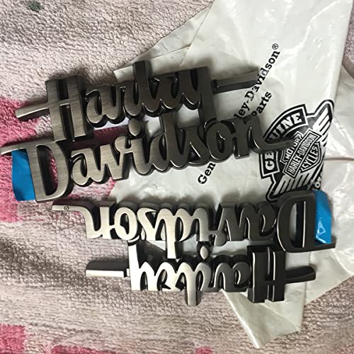 Image of Fuel Tank Badges Emblems NamePlates Medallions Compatible for Harley Davidson Dyna Street Bob 61400098 61400099