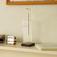 Vista 7 de Soporte para incienso, diseño multiusos, quemador de incienso de vidrio, colector de cenizas con soporte de palo de incienso de latón