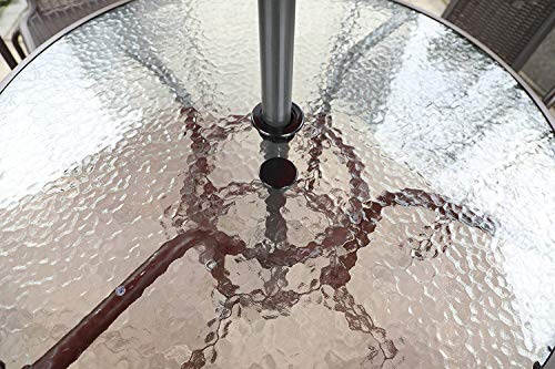 Suq I Ome 2 Inch Outdoor Patio Thick Parasol Umbrella Hole Ring Plug And Cap Set, For Parasol Umbrella Table Hole Cover Insert(Black #TOP7