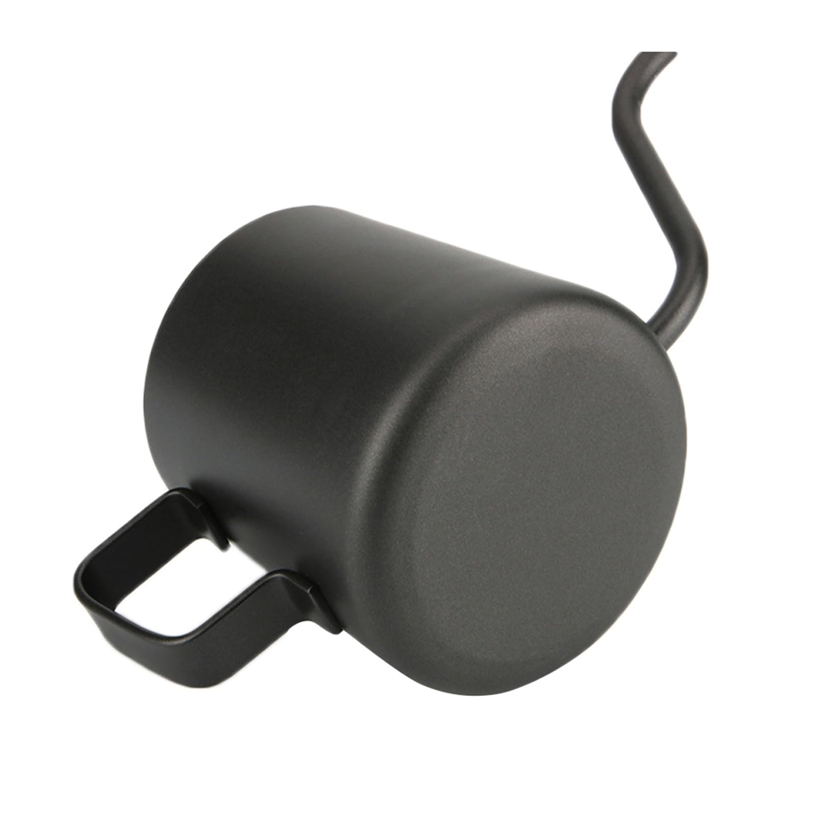 Kaffee Wasserkocher Milchbecher aus Edelstahl 304, handgebrühte Kaffeekanne, hängende Ohrkanne, Kaffeezubehör, Schwanenhals-Teekessel, Kaffeezubehör 250 ml Für Kaffee，Tee