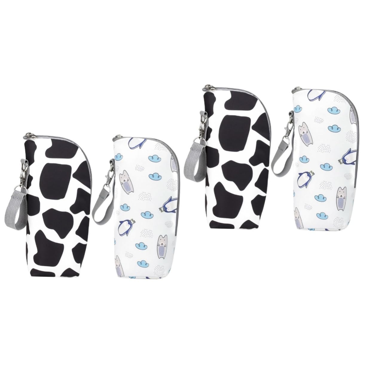 BESTonZON 4pezzi Borsa Termica Per Biberon Isolante Per Latte Materiale Oxford Portatile e Resistente Per Uscite