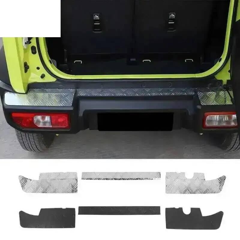 Auto Zierleistenabdeckung Auto-Heckstoßstangen-Schutzabdeckung Für Suzuki Für Jimny Ab 2019(Black)
