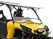 SuperATV Heavy Duty Scratch Resistant 3-IN-1 Flip Windshield for Can-Am Commander 800/1000 / MAX (2011+) - Can Be Set To 3 Different Positions!