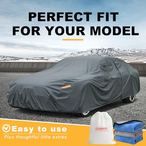 Image of GUNHYI Premium Car Cover Custom Fit BMW Z3, 16 Layers Heavy Duty Car Cover Waterproof All Weather with Zipper Door for Sun Rain Snow Dust Uv Protection