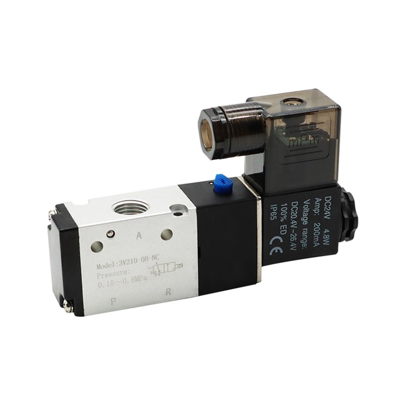 Éliminez les fuites d'air avec la vanne magnétique à gaz 3V210-08 AC110V 3 voies