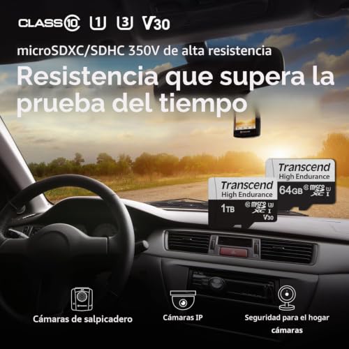 Evita pérdidas de vídeo con la tarjeta microSDXC Transcend de 256 GB de alta resistencia 350V 4