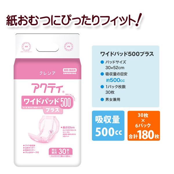Amazon.co.jp: 日本製紙クレシア 【業務用】アクティ ワイドパッド500