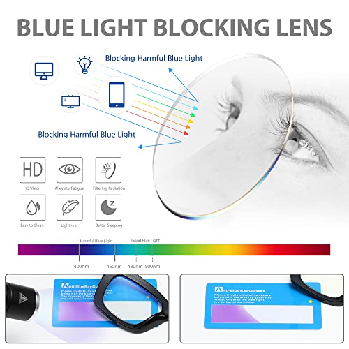 Nanako Oprah Style Reading Glasses For Women Blue Light Blocking Computer Reader Spring Hinge Stylish Square 4 Pack +1.5 #TOP3