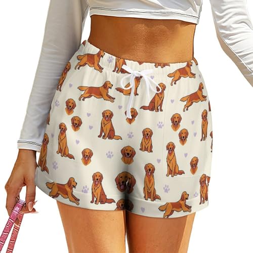 Women's Comfy Summer Lounge Shorts High Waist Pockets for Beach,