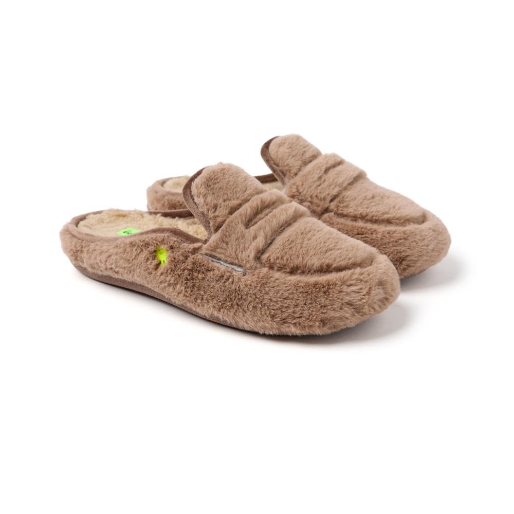 HOT POTATOES Women's Harrietta Slipper, Taupe, 5 UK