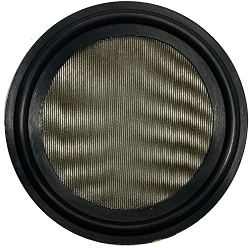 DR-COMPONENT Juntas de tres abrazaderas sanitarias de 1,5 pulgadas (paquete de 2), juntas de malla tipo servidumbre #300, negro FKM (Viton)