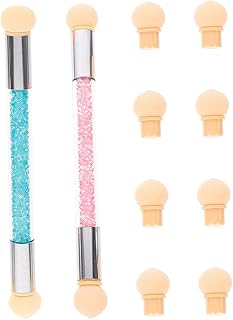 HONMEET 2 Conjuntos De Canetas De Esponja De Unhas Ferramentas De Unhas Para Arte De Unhas Strass Escova De Arte De Unhas Caneta Gradiente Pontilhada Caneta De Esponja Gradiente De