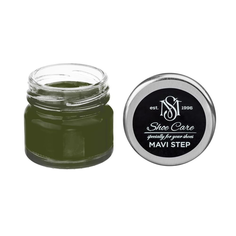 Crème Daim & Nubuck MAVI STEP 25 ml | Soin Rénovateur Couleur NCS S 7020-G50Y Olive Noir