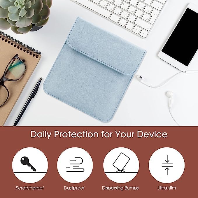 Miniatura 5 de Funda universal para lector de libros electrónicos de 7 pulgadas, compatible con Oasis 2019 y 2017  Kobo Libra 2 E-Reader y Pocketbook Era, funda