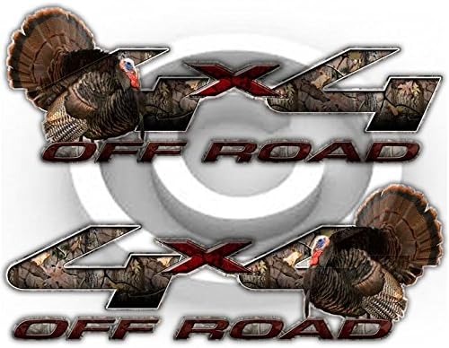 Camo 4x4 Turkey Hunting 250 Truck Decal Set Camouflage