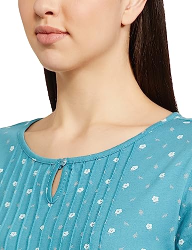Image of Amazon Brand - Eden & Ivy Women's Cotton Knee Length Regular Fit Nighty
